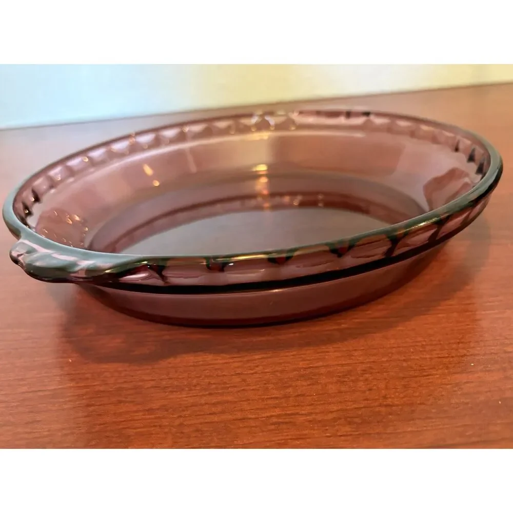 Vintage PYREX Amethyst Purple Scalloped 9.5